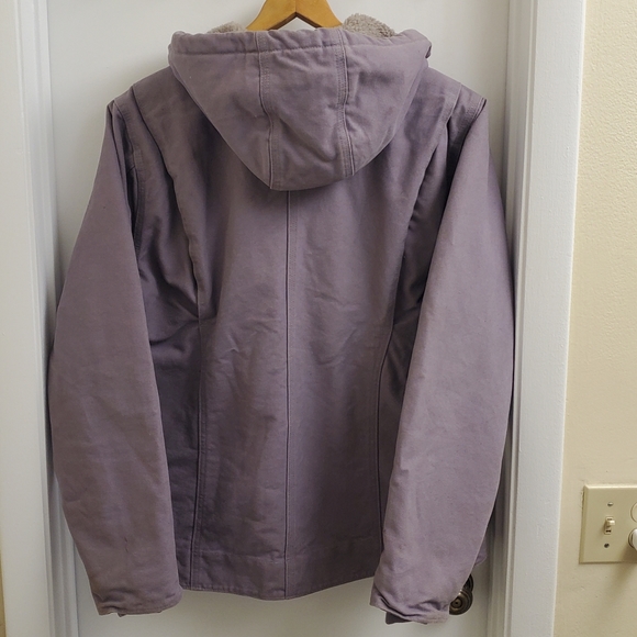 🤩Rare carhartt sherpa lined jacket size women's L - Picture 5 of 8